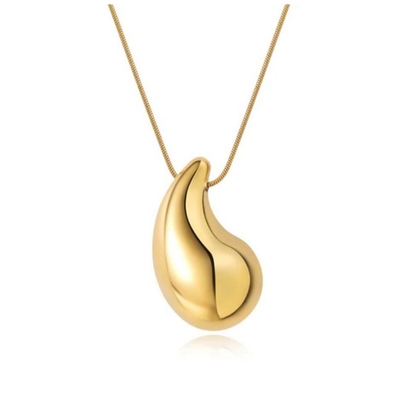 Anthro 18k Gold Plated Drop Necklace - Picture 4 of 5